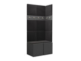 Előszoba garnitúra ORION I (Tavasz I), Keret színe: Grafit, Puha falpanel színe: Polo 897 5048873