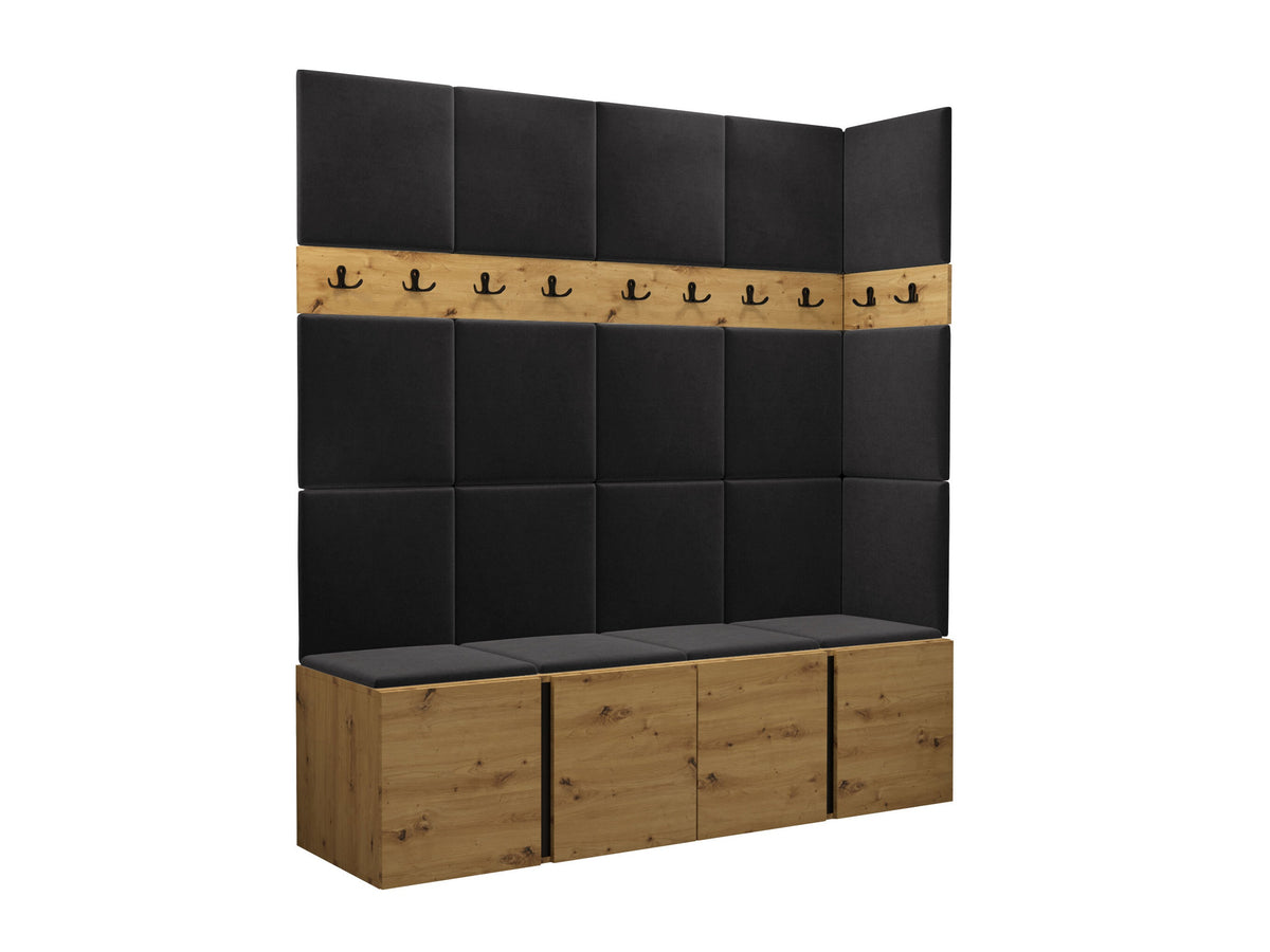 Előszoba garnitúra ORION II (Tavasz II), Keret színe: Artisan tölgy, Puha falpanel színe: Polo 897 5048903
