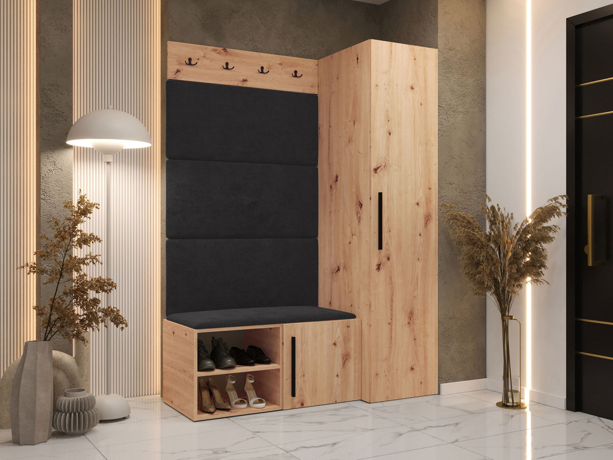 Előszoba garnitúra Garderoba MEDI II, Keret színe: Artisan tölgy, Puha falpanel színe: Polo 897 5050343