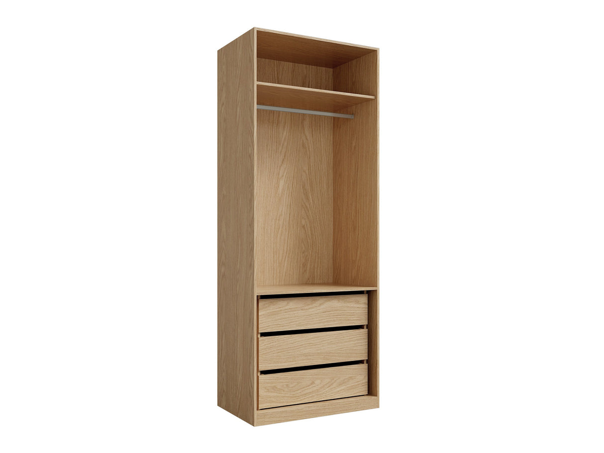Gardróbszekrény 90 2D SORENO Wiosenny/Macadamia, Szín: Tölgy