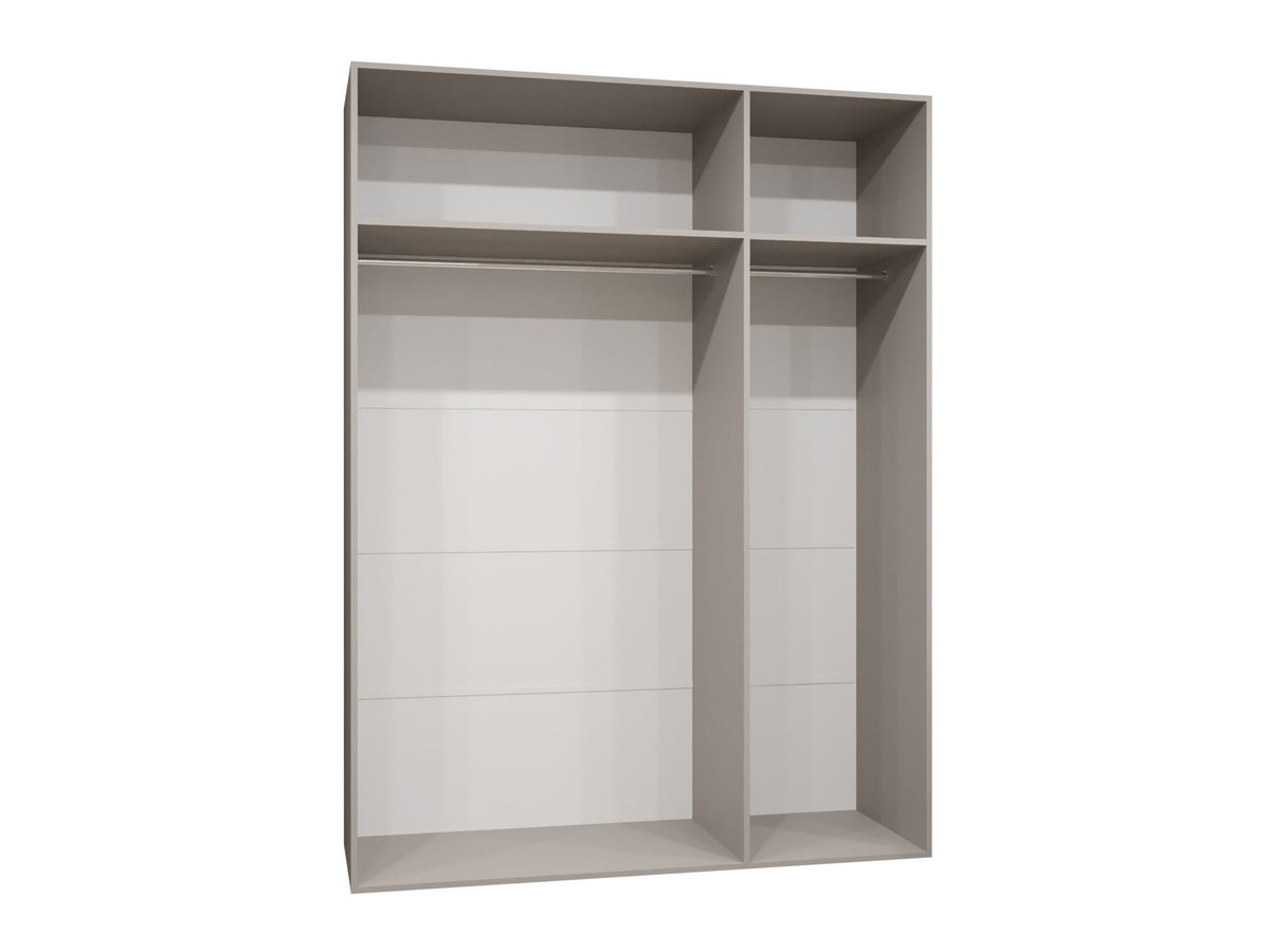 Gardróbszekrény MILA 2 150, Szín: Kasmír, Fogantyú színe: Aranysárga 5051935