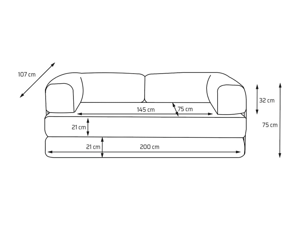 Kanapéágy LULL, Szín: Cruz 39