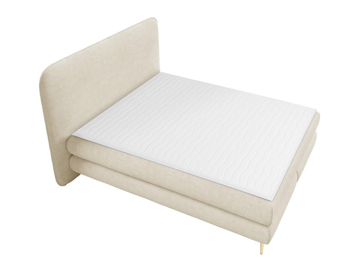 Kontinentális ágy Łoże AMARETTO + topper M, Szín: Nazar 225.01, Alvó felület mérete: 180 x 200 cm 5064707