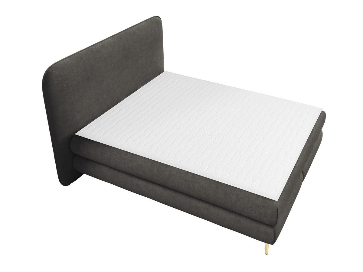 Kontinentális ágy Łoże AMARETTO + topper M, Szín: Nazar 225.06, Alvó felület mérete: 160 x 200 cm 5064772