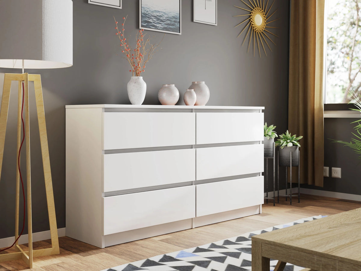 Komód MALWA M6 (Osko OK6), Szín: Fehér 5077617