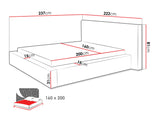 Ágy LAMBO, Szín: Margo 227.11, Alvó felület mérete: 160 x 200 cm