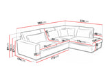 Sarokkanapé Cobra mini, Szín: Lincoln 48, Változatok: Jobb 5107479