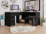 Sarok íróasztal Fotyn (Onemsi), Szín: Fekete 5110391