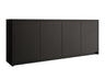 Szekrény SOLID 4D, Szín: Fekete 5116186