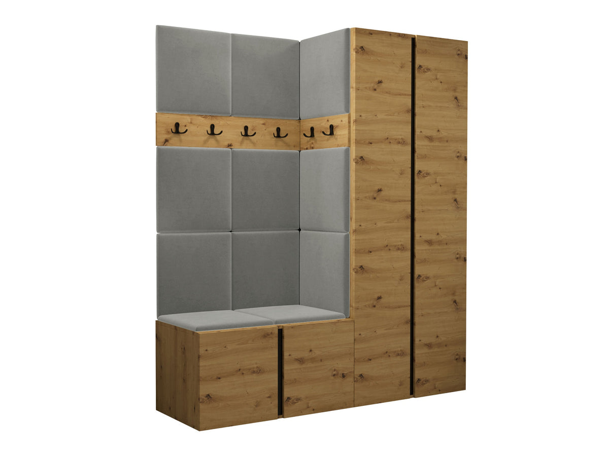 Előszoba garnitúra ORION III (Tavasz III), Keret színe: Artisan tölgy, Puha falpanel színe: Polo 894 5124082