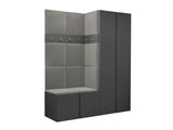Előszoba garnitúra ORION III (Tavasz III), Keret színe: Grafit, Puha falpanel színe: Polo 894 5124089
