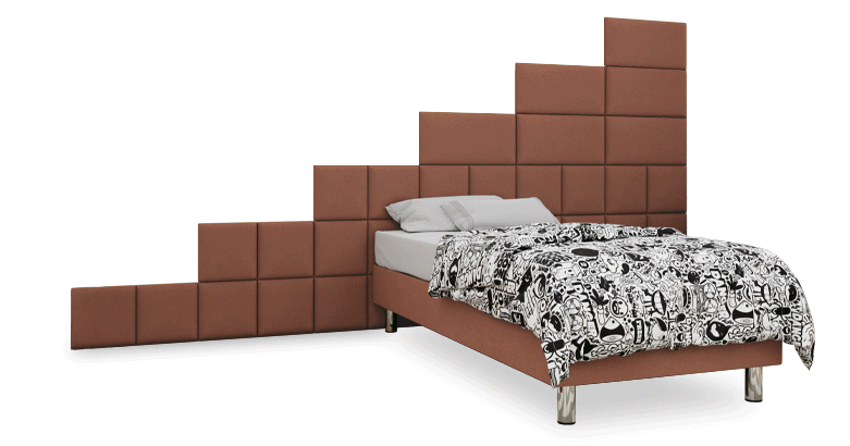 Kontinentális ágy LUX-BAZA 30x30 (Estelle-Baza) I 120 x 200 cm, Szín: Manila 26 68dbce0b7f7c3