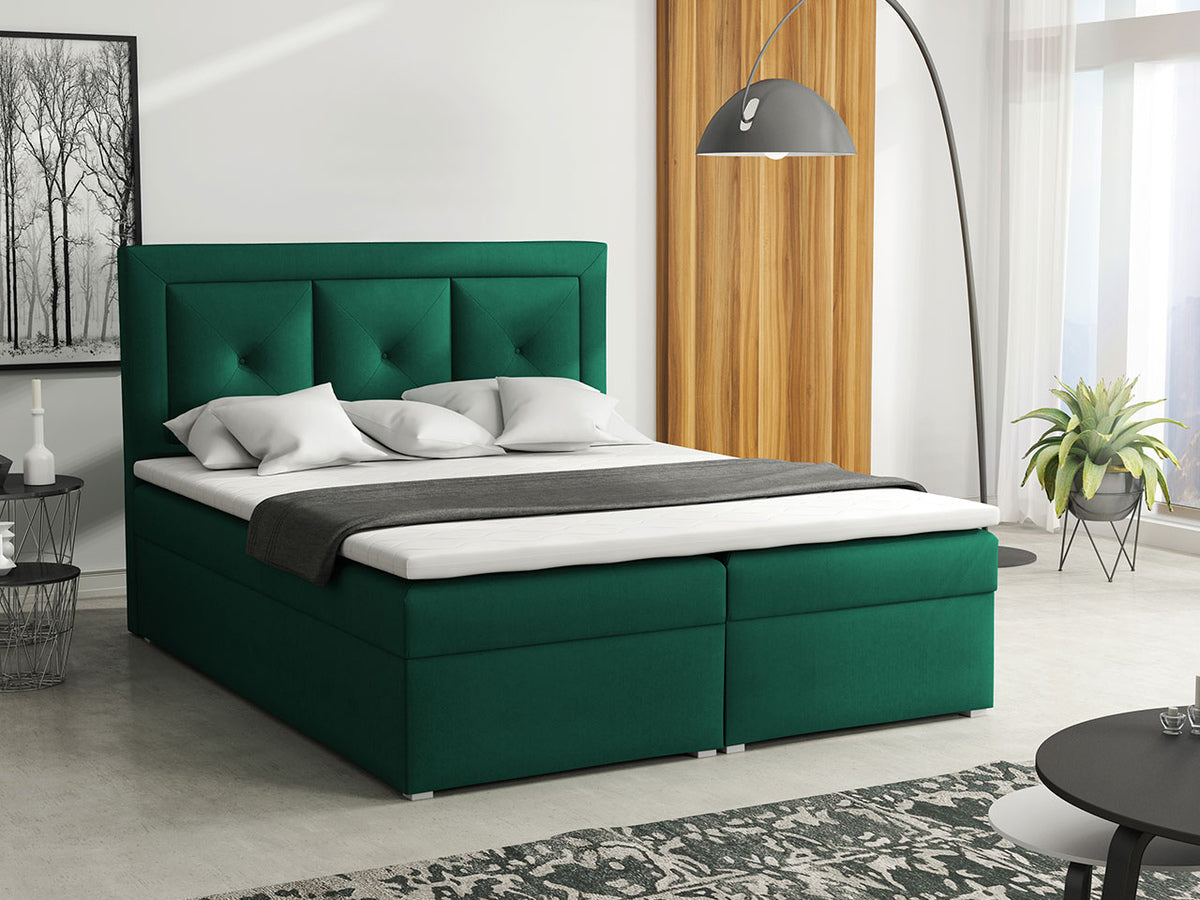 Kontinentális ágy MODEN PLUS BOX (Koay Plus Box), Szín: Kronos 19, Alvó felület mérete: 140 x 200 cm