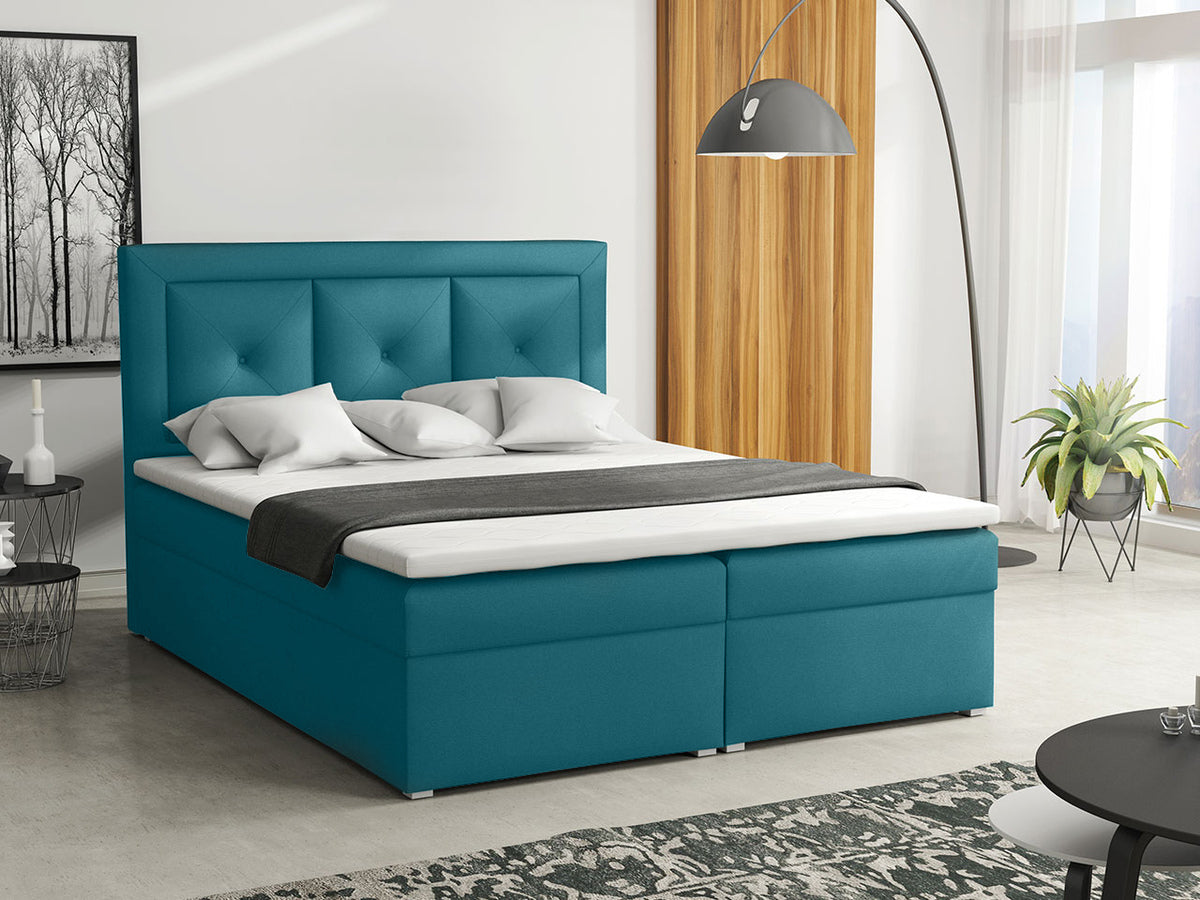 Kontinentális ágy MODEN PLUS BOX (Koay Plus Box), Szín: Victoria 14 863, Alvó felület mérete: 140 x 200 cm