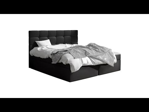 Kontinentális ágy Luanda (Cinema), Szín: Öko bőr Soft 011, Alvó felület mérete: 180 x 200 cm /GWh4uxfmTjk