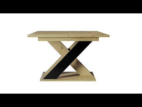 Asztal Xao (Dulcato), Szín: Fényes fehér + Beton