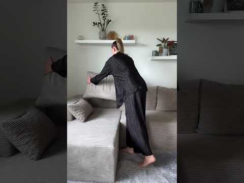 Sarokkanapé Narożnik STRIPES (Zozolia Cord), Szín: Poso 1, Változatok: Balos JPGSA5ZpnBo